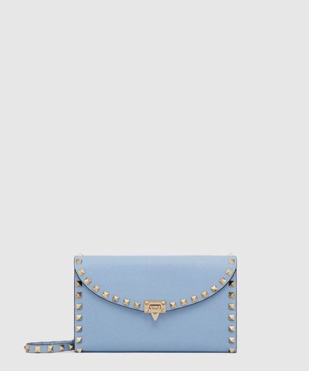 Luxterd Grain Calfskin Chain Wallet